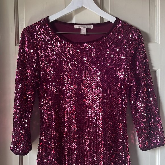 Forever 21 Raspberry BodyCon Sequin Dress - Picture 6 of 6